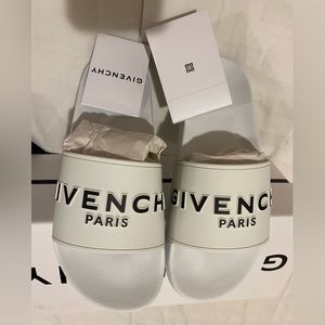 Givenchy Women’s Logo Pool Slides NIB size 39